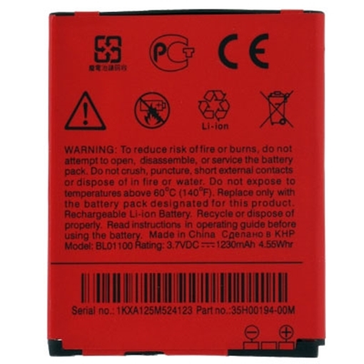 Picture of Battery HTC BL01100 BA S850 for Desire C - 1230mAh