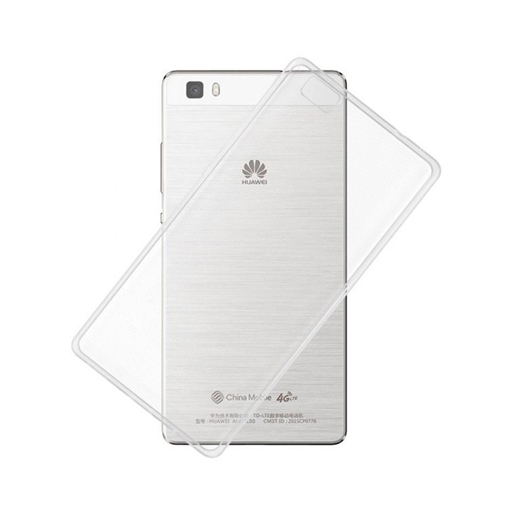 Θήκη Πλάτης Σιλικόνης για Huawei P8 Lite - Χρώμα: Διάφανο
