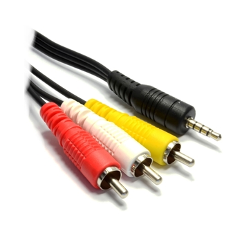 Εικόνα της OEM - 3.5mm 4 Pole Jack Plug to 3 x RCA Phono Composite & Audio Cable