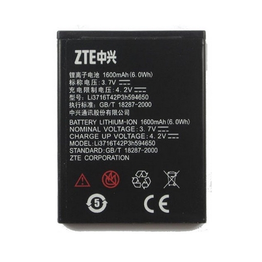 Picture of Battery ZTE Li3716T42P3h594650 for Blade 3 , Grand X - 1600mAh