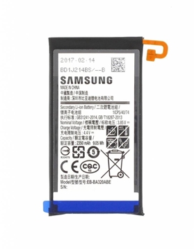 Picture of Battery Samsung  EB-BA320ABE for A320F Galaxy A3 2017 - 2350mAh