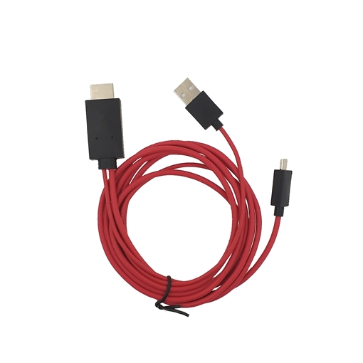(OEM) 3 in 1 to HDTV Adapter Cable to USB & MicroUSB (male)