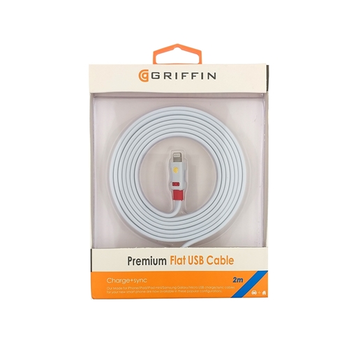 Griffin Flat USB to Lightning Cable 2M