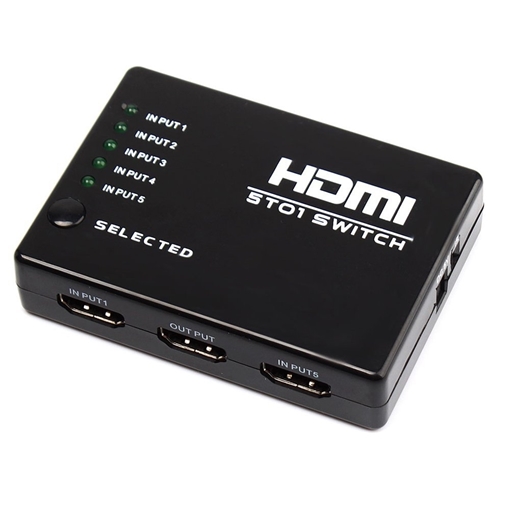 Switcher με 5 Θύρες HDMI με remote για HDTV