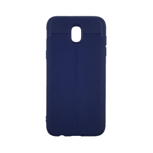 TPU Litchi Case with Leather pattern for Samsung Galaxy J530 (J5 2017) - Color : Blue