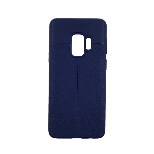 TPU Litchi Case with Leather pattern for Samsung Galaxy S9 (G960) - Color : Blue