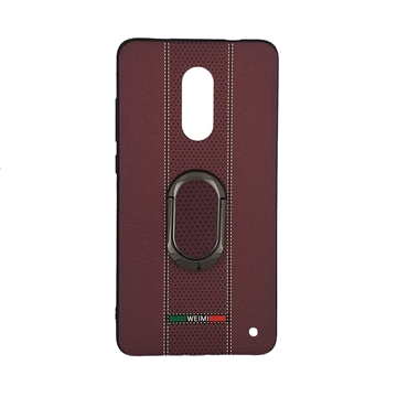 TPU Weimi back case with 360 angle rotation Stand for Xiaomi Redmi Note 4 - Color: Purple
