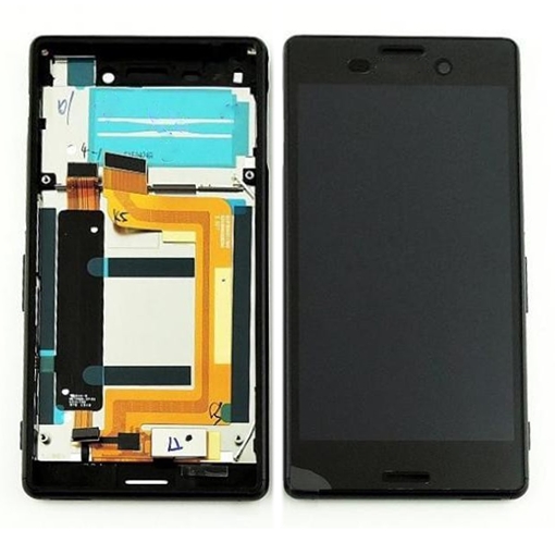 Οθόνη LCD με Μηχανισμό Αφής και Πλαίσιο για Sony M4 Aqua E2303- Χρώμα: Μαύρο