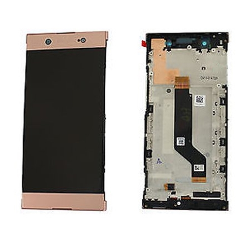 Picture of IPS LCD Complete with Frame for Sony XA1 Ultra - Color: Gold