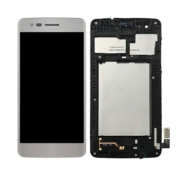 Εικόνα της Οθόνη LCD με Μηχανισμό Αφής και Πλαίσιο για LG M200 K8 2017 - Χρώμα: Λευκό