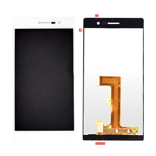 Οθόνη LCD με Μηχανισμό Αφής Assembly για Huawei P7-L10 Ascend P7 - Χρώμα: Λευκό