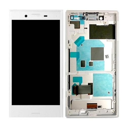 Picture of LCD Complete with Frame for Sony X Compact (F5321) - Color: White