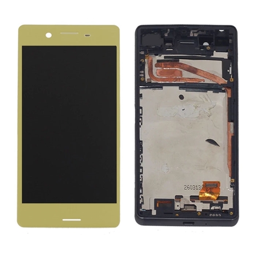 Picture of LCD Complete with Frame for Sony Xperia X (F5121) - Color: Gold