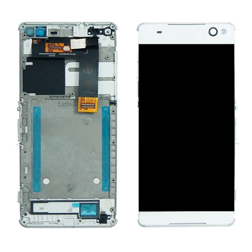 Οθόνη LCD με Μηχανισμό Αφής και Πλαίσιο για Sony Xperia C5 Ultra (E5533) - Χρώμα: Λευκό