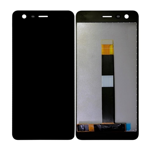 Οθόνη LCD με Μηχανισμό Αφής για Nokia 2 - Χρώμα: Μαύρο