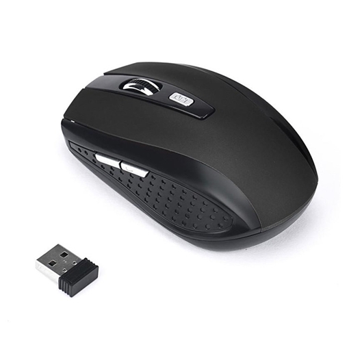 Ασύρματο Ποντίκι με USB Δέκτη 2.4GHz - Χρώμα : Μαύρο