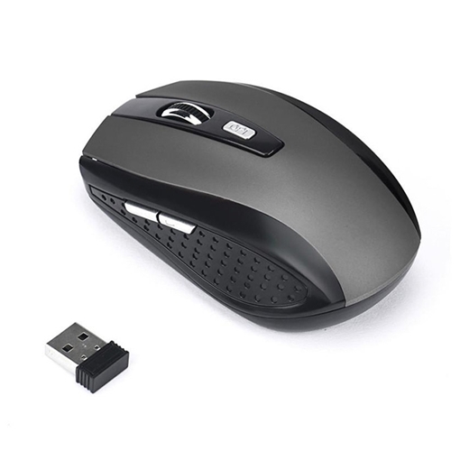 Ασύρματο Ποντίκι με USB Δέκτη 2.4GHz - Χρώμα : Γκρι