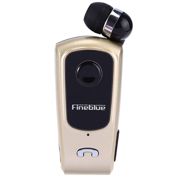 Picture of Bluetooth Fineblue F-920 Earphone Clip-On Wireless Headset - Color: Gold