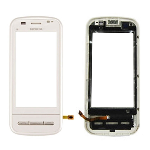 Μηχανισμός Αφής Touch Screen με Πλαίσιο για Nokia C6-00 - Χρώμα: Λευκό