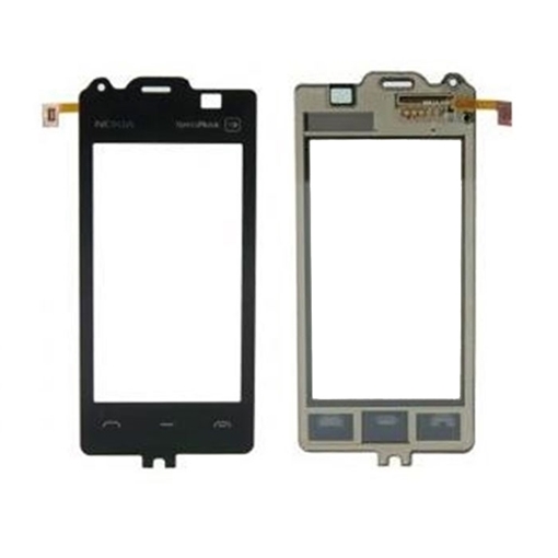 Picture of Touch Screen With Frame for Nokia 5530 - Color: Black