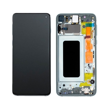 Picture of Original LCD Complete with Frame for Samsung Galaxy S10e G970F GH82-18852E - Color: Green