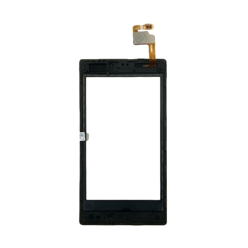 Μηχανισμός Αφής Touch Screen με Πλαίσιο για Nokia Lumia 520 - Χρώμα: Μαύρο