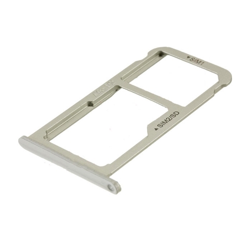 Υποδοχή Κάρτας Dual Sim Tray και SD για Huawei P10 - Χρώμα: Λευκό
