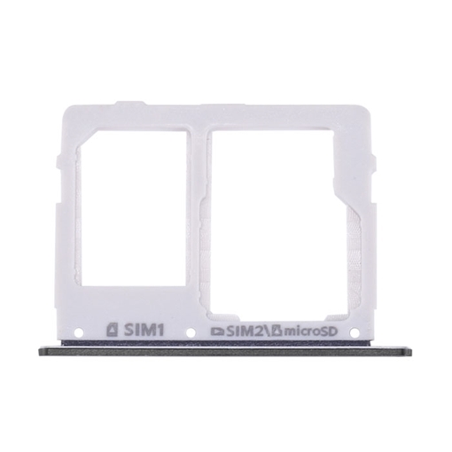 Υποδοχή Κάρτας Dual SIM και SD (SIM Tray) για Samsung Galaxy C5 C5000 / C7 C7000 - Χρώμα: Μαύρο