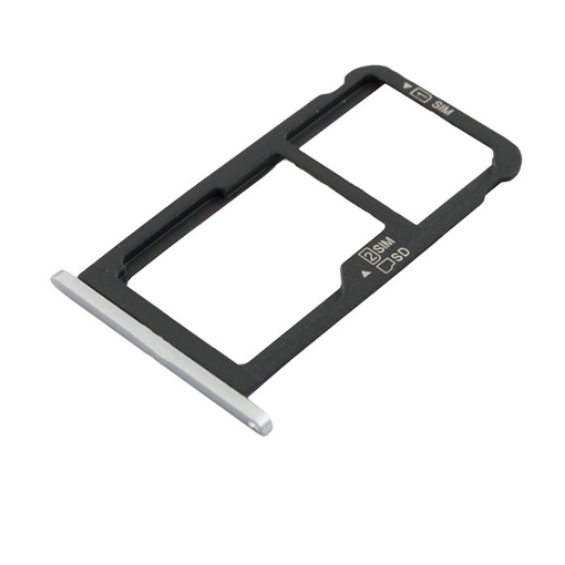 Picture of Dual SIM Tray and SD for Huawei Honor 6C/Nova Smart - Color: Silver
