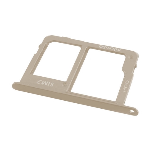 Picture of SIM Tray Dual SIM and SD for Samsung Galaxy J6 Plus J605F/J610F - Color: Gold