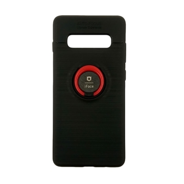 Θήκη Πλάτης iFace Με Βάση Στήριξης για Samsung G975F Galaxy S10 Plus - Χρώμα: Μαύρο - Κόκκινο