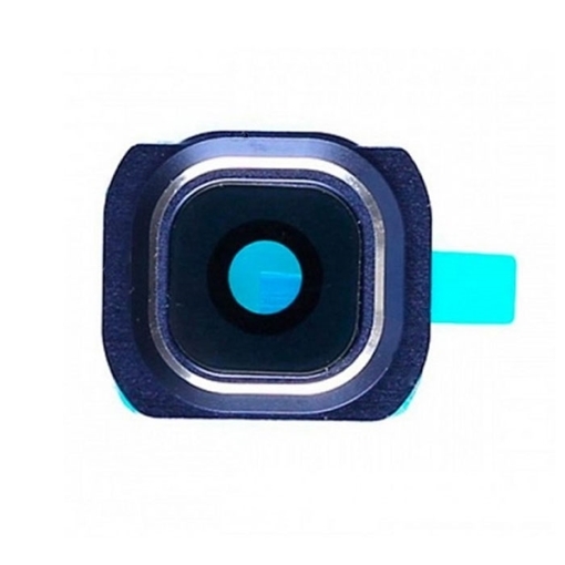 Τζαμάκι κάμερας (Camera Lens) με Πλαίσιο για Samsung Galaxy S6 Edge Plus G928F - Χρώμα: Σκούρο Μπλε