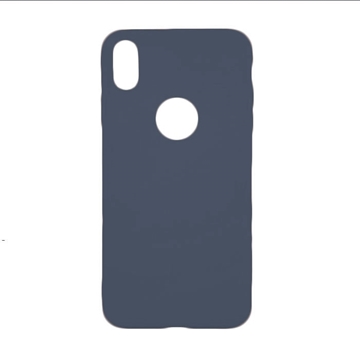 Θήκη Πλάτης Σιλικόνης για Apple iPhone XS Max - Χρώμα: Σκούρο Μπλε