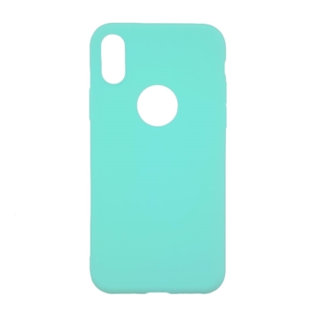 Θήκη Πλάτης Σιλικόνης για Apple iPhone X - Χρώμα: Τιρκουάζ