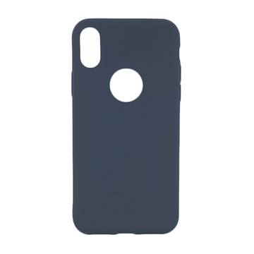 Θήκη Πλάτης Σιλικόνης για Apple iPhone X - Χρώμα: Σκούρο Μπλε