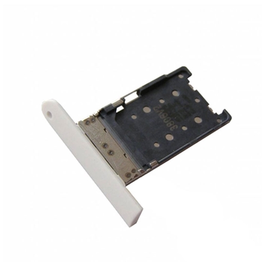 Υποδοχή Κάρτας Single SIM Tray για Nokia 1520 - Χρώμα: Λευκό