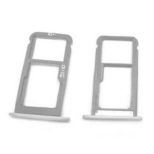 Picture of Dual SIM and SD Tray for ZTE V7 Lite - Color: Silver