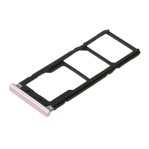 Υποδοχή κάρτας Dual SIM και SD Tray για Xiaomi Redmi Note 5A/ Note 5A Prime - Χρώμα: Ροζ