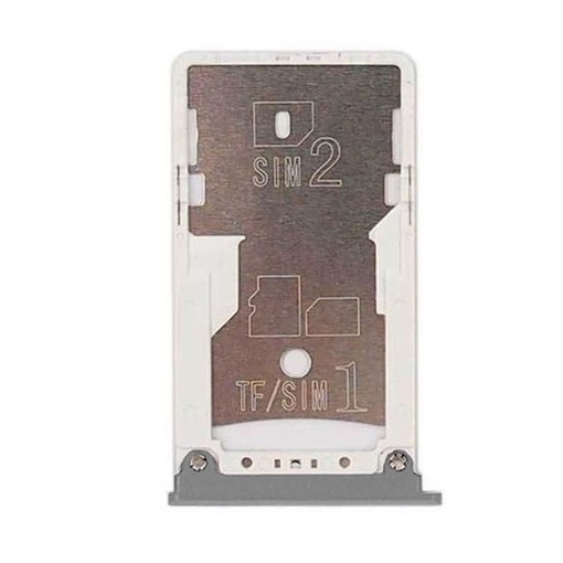 Υποδοχή Κάρτας Dual SIM και SD Tray για Xiaomi MI Max / MI Max2 - Χρώμα: Ασημί