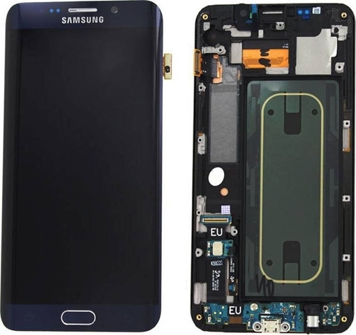 Γνήσια Οθόνη LCD με Μηχανισμό Αφής για Samsung G928F Galaxy S6 Edge Plus - Χρώμα: Μαύρο