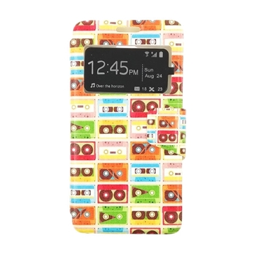 Θήκη Βιβλίο Stand Colorful Casette Tapes Design για Samsung G360H Galaxy Core Prime