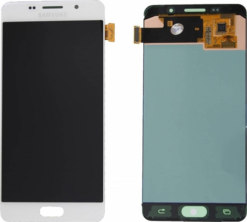 Γνήσια Οθόνη LCD με Μηχανισμό Αφής για Samsung Galaxy A5 2016 A510F GH97-18250A - Χρώμα: Λευκό