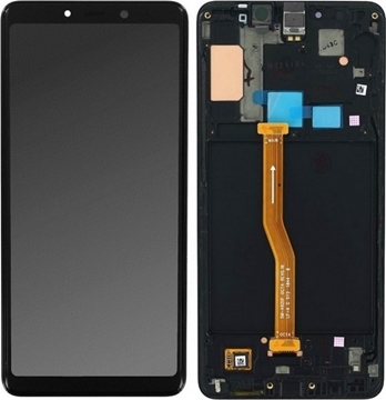 Γνήσια Οθόνη LCD με Μηχανισμό Αφής με Πλαίσιο για Samsung A920F Galaxy A9 2018 - Χρώμα: Μαύρο