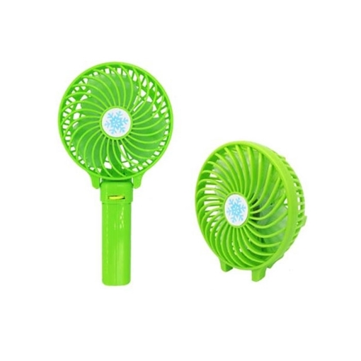 Επαναφορτιζόμενος Αναδιπλούμενος Ανεμιστήρας Rechargeable Foldable Handy Mini Fan  - Χρώμα: Πράσινο