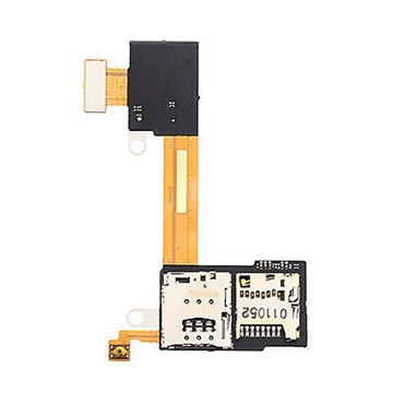 Εικόνα της Καλωδιοταινία Υποδοχής Κάρτας Sim Και Κάρτας Μνήμης SD / Sim and SD Tray Holder Flex για Sony Xperia M2 / D2303