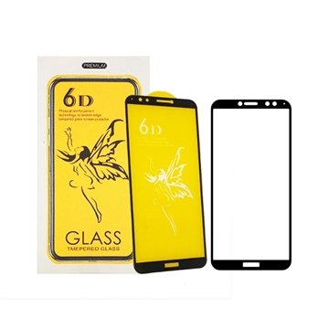 Προστασία Οθόνης Tempered Glass  6D Full Cover Full Glue 0.3mm για Huawei Y5 2018/Y5 Prime 2018/Honor 7S - Χρώμα: Μαύρο