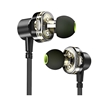 Awei Z1 Sport Earphones Dual Dynamic Drivers Headset Ακουστικά - Χρώμα: Μαύρο