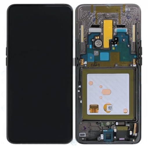 Γνήσια Οθόνη LCD με Μηχανισμό Αφής και Πλαίσιο για Samsung Galaxy A80 A805F GH82-20348A - Χρώμα: Μαύρο