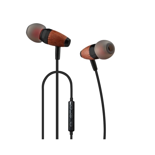 Awei ES-60TY Wired Wooden Dynamic Earphones Stereo Headset Ενσύρματα Ακουστικά - Χρώμα: Μαύρο