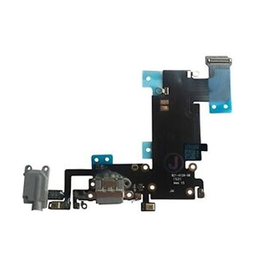 Καλωδιοταινία  Φόρτισης και Ήχου Ακουστικών / Charging and Audio Jack Flex για iPhone 6S Plus - Χρώμα: Μαύρο